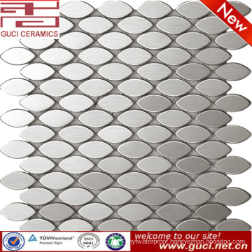 china factory supply cheap Oval stainless steel mosaic tile price